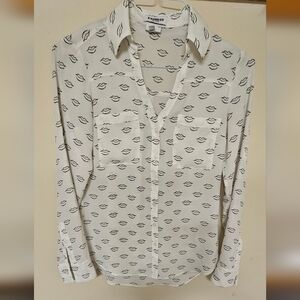 Express Portofino Lip Print Sz XS